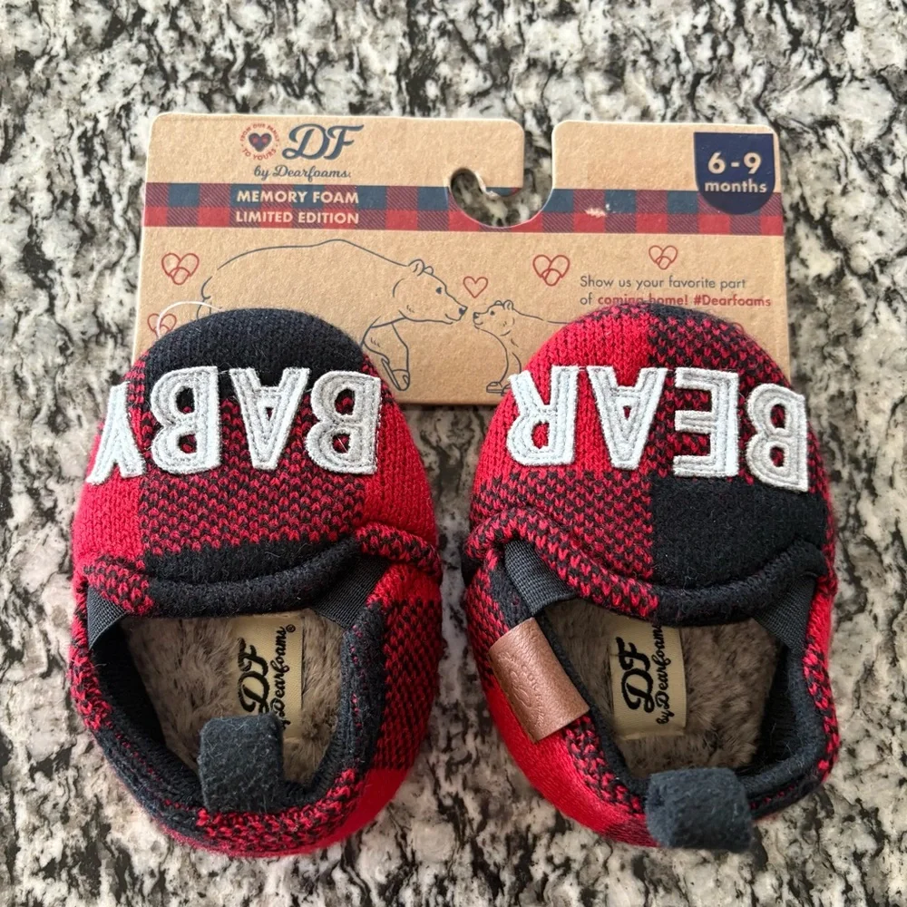 DF Dearfoam Limited Edition Baby Bear Slippers 6-9 Month